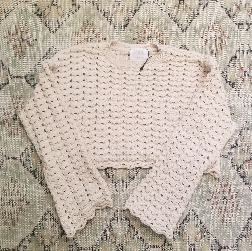 Zara Kids crochet sweater